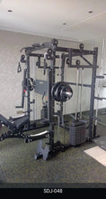 Load image into Gallery viewer, Model SDJ-048 functional trainer smith machine power rack 150kg combined weight stack ( 2*75kg stacks) included + pin loaded hooks GYM