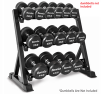 Load image into Gallery viewer, Horizontal dumbbell Rack/storage Stand Hex Weight Heavy Duty 3 Tier Wide Home Gym Fitness