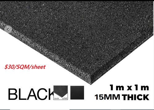 Commercial grade Gym flooring matt tiles 1m*1m/ 15mm thick/10 pcs ( 10SQM lot)