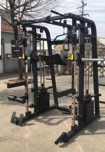 MODEL #0009XL Brand new Functional Trainer smith machine commrcial grade SQUAT RACK GYM 160kg METAL weight stack ( 2*80kg stacks)