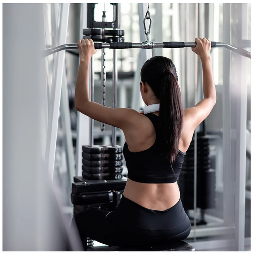 Rubber-Coated Lat Pull-Down Bar attachment