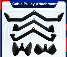 Load image into Gallery viewer, 5pcs/set Cable Pulley Attachment Series Gym LAT Pull-Down Bar V-Grip Handle attachment