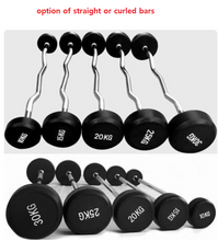 Load image into Gallery viewer, NEW Fixed Barbell Rack With 10kg-30kg barbells Solid shaft on each bar &amp; a rack that holds 5 bars gym