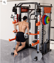 Load image into Gallery viewer, Model J009E functional trainer smith machine 150kg combined weight stack (2*75kg stacks) included + pin loaded hooks GYM (Copy)