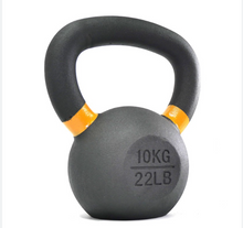 Load image into Gallery viewer, Cast iron Kettle bells color coded 4kg to 32 kg Powder Coating gym gear