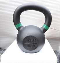 Load image into Gallery viewer, Cast iron Kettle bells color coded 4kg to 32 kg Powder Coating gym gear