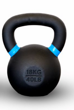 Load image into Gallery viewer, Cast iron Kettle bells color coded 4kg to 32 kg Powder Coating gym gear