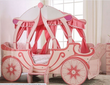 Load image into Gallery viewer, Model AM03 pink carriage bed girls single bed princess bed