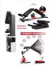 Load image into Gallery viewer, brand new foldable &amp; adjutsble Seated  weight bench press seat gym bench