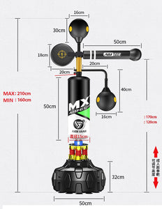 brand new Free Standing Boxing Punch Bag Speed Spinning Bar MMA Training Adjustable Height GYM