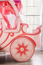 Load image into Gallery viewer, Model AM03 pink carriage bed girls single bed princess bed