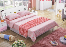 Load image into Gallery viewer, girls single bed &amp; storage kitty bed pink
