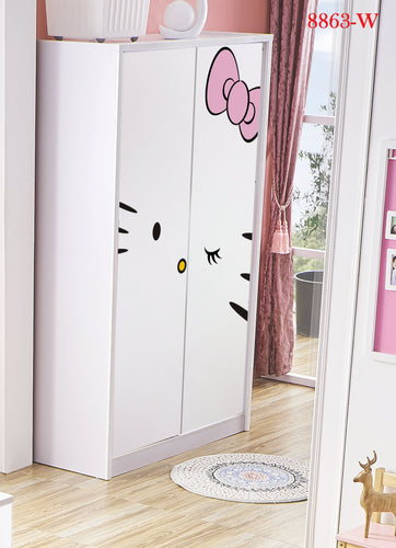 2 door hellow kitty wardrobe
