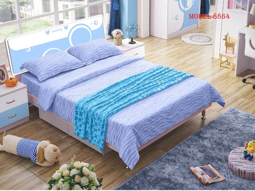 boys blue micky single bed & storage bed