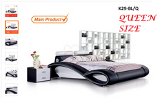 Load image into Gallery viewer, MODEL K29 ITALIAN DESIGN BLACK &amp; white PU LEATHER BED FRAME