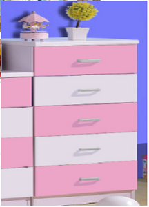 Pink Tallboy chest