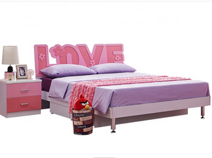 girls single bed & storage love bed