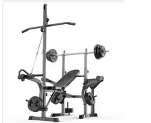 Load image into Gallery viewer, Brand new Weight Bench Press Multi-Station Fitness Gym Equipment includes( 45kg) weight plates &amp; barbell