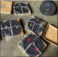 Load image into Gallery viewer, commercial grade Olympic Bumper plates 5kg upto 25kg plates gym
