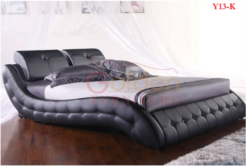 Model Y13 ITALIAN DESIGN QUEEN SIZE 2017 PU LEATHER BED FRAME