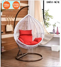 Load image into Gallery viewer, VARIETY OF HANGING SWING EGG CHAIR outdoor swing WITH CUSHION