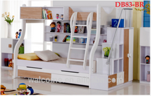 Load image into Gallery viewer, MODEL DB83 SINGLE OVER Double BUNK BED+TRUNDLE+STAIRCASE+DRAWERS Childrens Bedroom